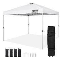 VEVOR Pop Up Canopy Tent, 10 x 10 ft, 250 D PU Sil