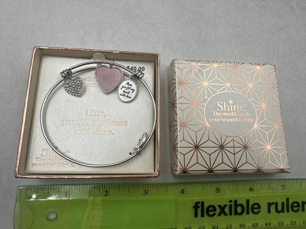 NEW Shine Stainless Steel Adjustable Mom Bracelet