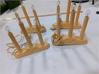 Set of 4 - 3 piece candle sets (plastic)