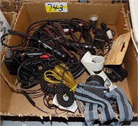 BOX LOT OF  ELECTRICAL WIRES AND CABLES  AND