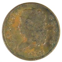 1828 12 Star Half Cent