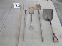 5 Assorted Garden Tools
