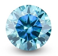 3.0ct Unmounted Ocean Blue Moissanite