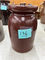 Anna Kirkpatrick  crock jar with lid