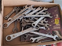 flat of misc wrenches