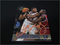 Patrick Ewing Signed Trading Card RCA COA