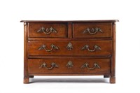 18TH C FRENCH WALNUT COMMODE