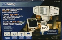 SUNFORCE $60 RETAIL LED TRIPLE HEAD SOLAR MOTION