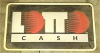 Lotto Cash Sign, 2' x 13" *Doesn't Light Up