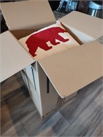 Box Full of Bear Themed Throw Pillows