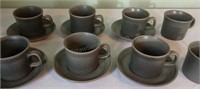 Wedgwood Greenwood  Mugs and Saucers - 8 mugs 6