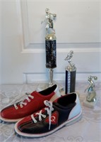 Bowling Shoes & Trophies