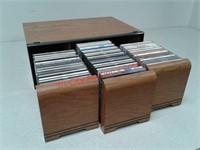 CD storage box with music CDs