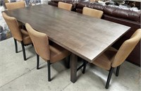 11 - DINING TABLE W/ 6 CHAIRS