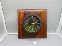 WWII US Navy Wall Clock w/ Key Chelsea Clock Co SN
