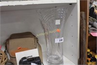 LARGE CRYSTAL VASE