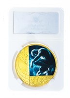 Spiderman Homecoming -24kt Gols Foil Medallion