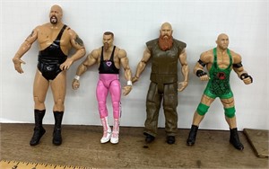 4 wrestling action figures