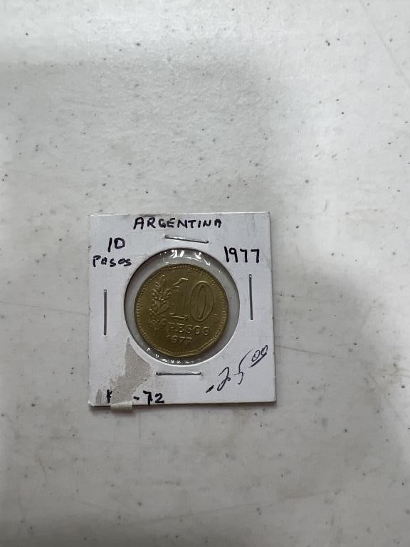 Argentina 1977 10 pesos