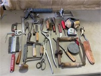 Old tools in tub