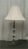 Table Lamp With Glass Accent, Works