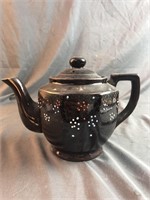 Vintage Moriage Redware Japanese Tea Pot