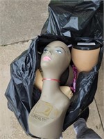 Lot of Mannequin Wig Display Heads