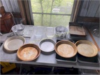 Various Pie Plates, Cake Pans and More