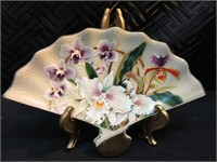 Ceramic Fan Tokyo White Orchid