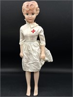 Vintage Nurse Doll 14” 
-  Thin Plastic 
- Made