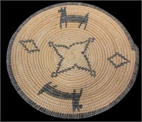 Native American Apache Woven Dog Basket