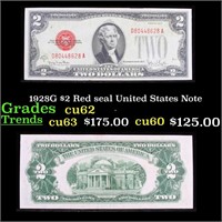 1928G $2 Red seal United States Note Grades Choice
