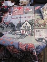 Home Sweet Home Throw Blanket and Pillows