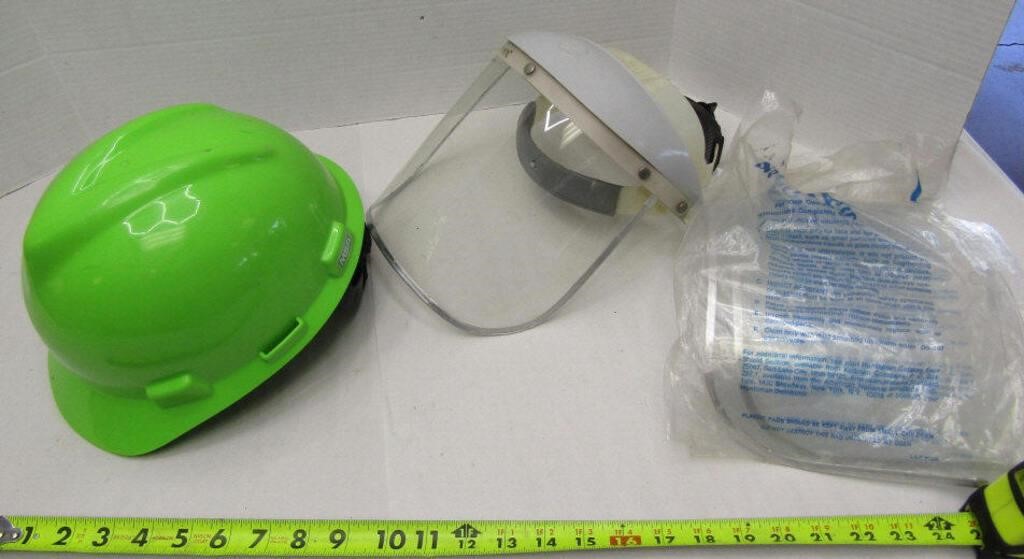 Safety Shield & Hard Hat