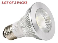 LOT OF 2 PACKS -  LED Spot Light Bulb - 5W - 4000K