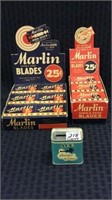 Adv. Marlin Razor Blade Displays in Original