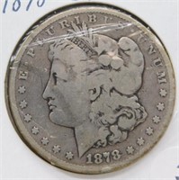 1878-CC Morgan Silver Dollar.