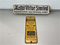 Moffat-Virtue & Telephone Cable Signs