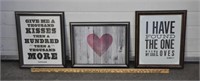 "Love" decor frames- info