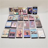 24 Mixed Vintage Cassette Tapes
