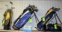 (10) Assort. Golf Bags w/Assort. Used  Clubs