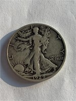 1929 Silver Half Dollar Walking Liberty