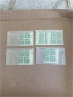 1938 George Washington Plate Block Stamp Lot