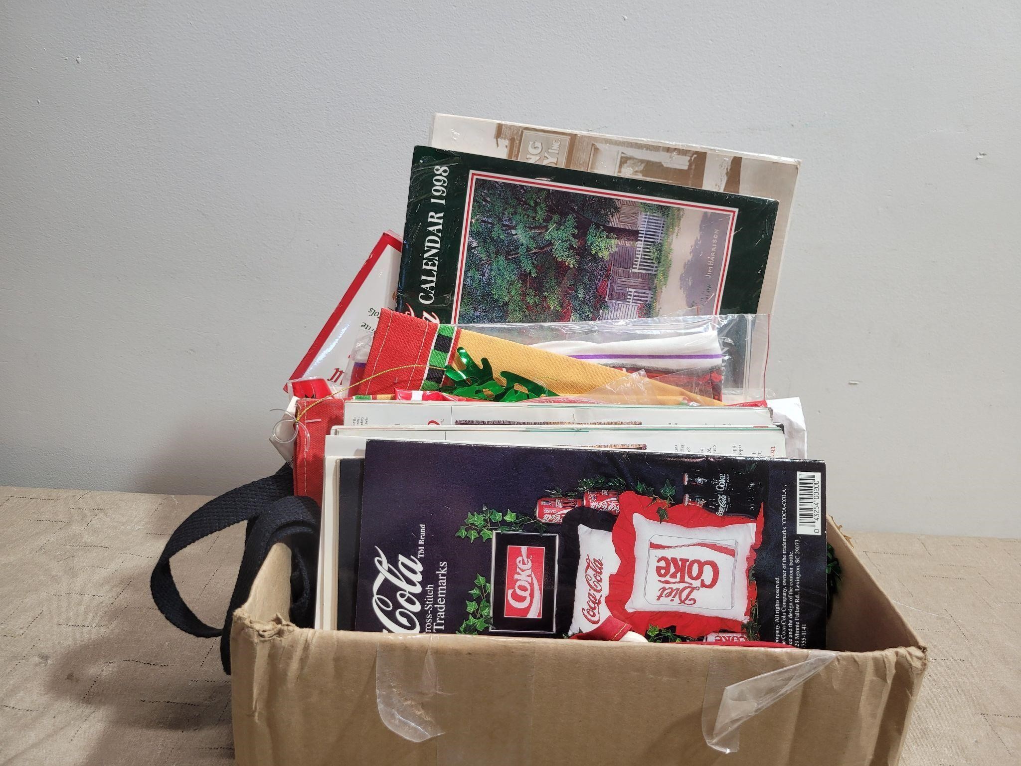 Box of Mystery Coca-Cola Memorabilia, Magazines