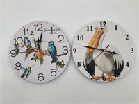 Set Of Bird Design Clocks