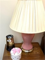 Lamp, Box & Vase