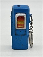 Vintage Metal Gas Pump Keychain Lighter