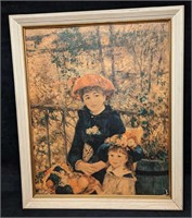 Vintage Renoir Two Sisters On The Balcony Print