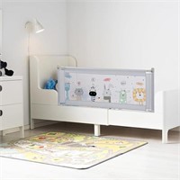 FITNATE Bed Rail for Toddlers 62.9''  Grey