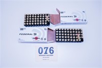 100 ROUNDS OF FEDERAL 9MM 115GR FMJ